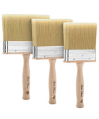 Bates Choice Deck Stain Brush Set – 4in, 5in, and 6in for Smooth, Even Wood Staining