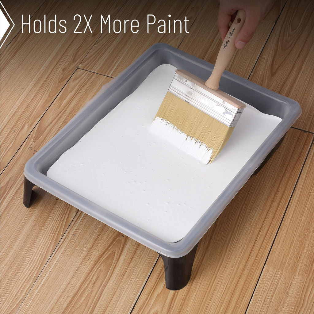 Bates Choice Deck Stain Brush Set – 4in, 5in, and 6in for Smooth, Even Wood Staining