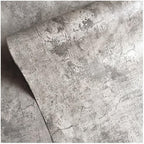BAYYA Cement Grey Wallpaper – Concrete Texture Peel & Stick, Waterproof, Removable