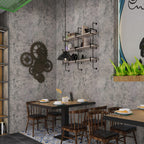 BAYYA Cement Grey Wallpaper – Concrete Texture Peel & Stick, Waterproof, Removable