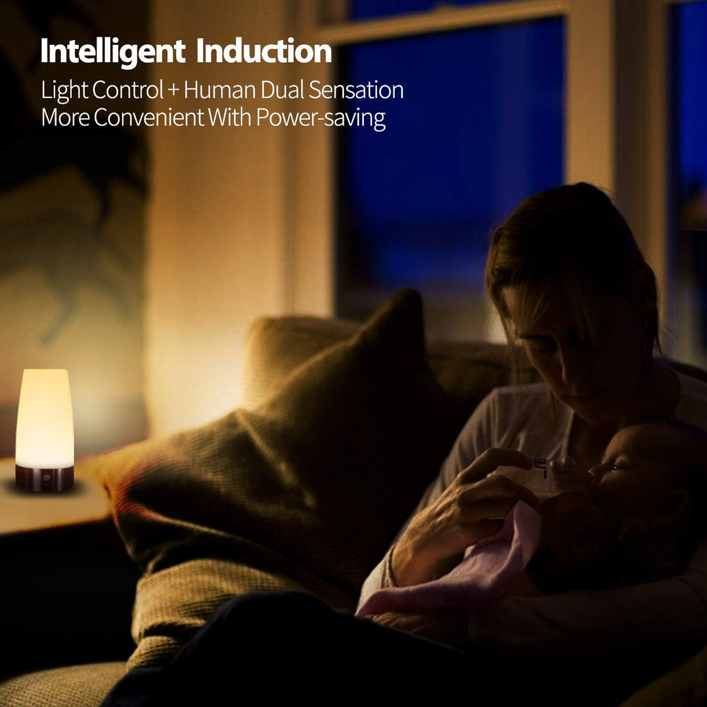 Betus Motion Sensor Night Light – Battery-Operated Dual Sensor Lamp