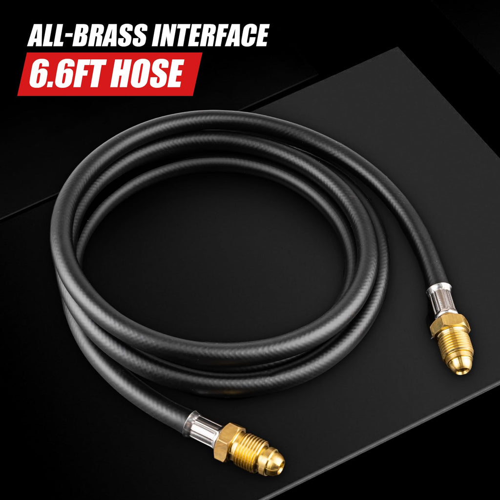 Cesilili Argon CO2 Regulator with Dual Gauge – 0-4000 PSI, 6.6 ft Hose