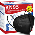 ChiSip KN95 Face Mask 40 Pcs – 5-Ply Breathable PM2.5 Protection (Black)