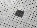 Delta 4-In Tile-In Square Shower Drain — Matte Black, Adjustable, Limited Lifetime Warranty