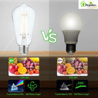 Depuley LED Filament Bulbs E26 ST58 – 6W Equivalent 60W, 5000K Daylight, 800LM, 12 Pack