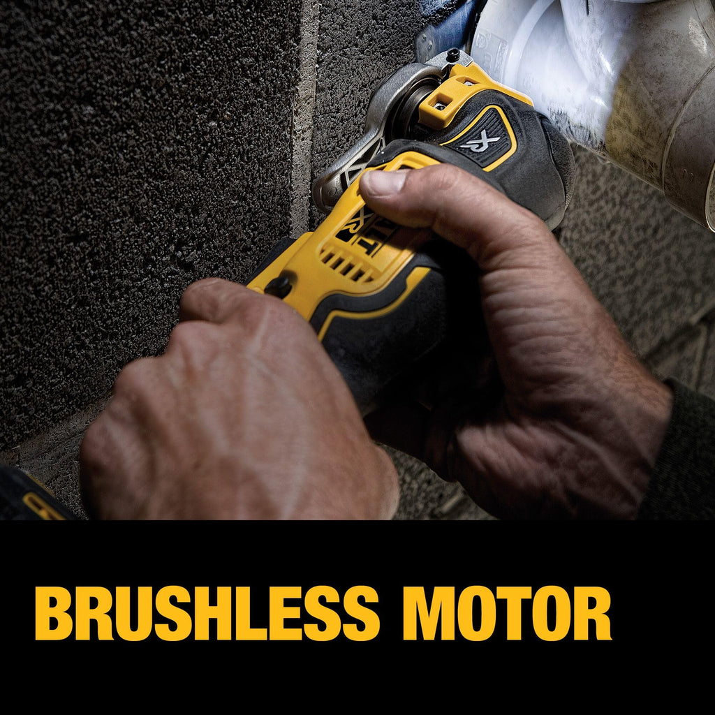 DEWALT 20V MAX XR Oscillating Tool Kit with Blades, 3-Speed, LED Light, Battery & Charger (DCS356C1)