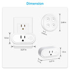 Didikit Garbage Disposal Wireless Switch Kit – Wall Mount & Remote On/Off with 5s/10s Timer, 1800W, 1HP, White