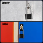 Diyife 2-Pack 2.5in Shackle Padlocks | Weatherproof, Resettable 4-Digit Combination