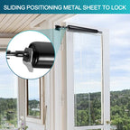Dluno 2 Set Black Screen Door Closers – Heavy Duty Storm Door Shock, Adjustable, Smooth Closures