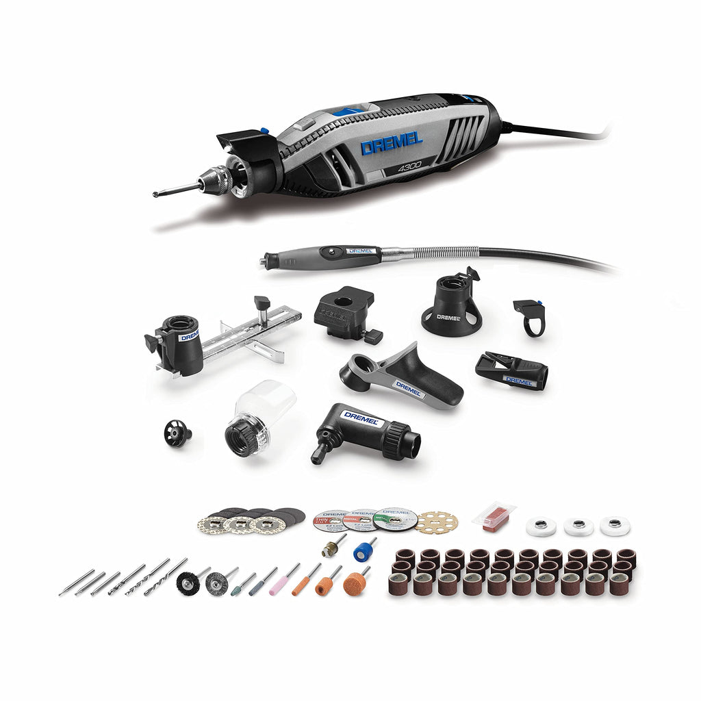 Dremel 4300-9/64 Versatile Rotary Tool Kit with Pivot Light and 64 Accessories