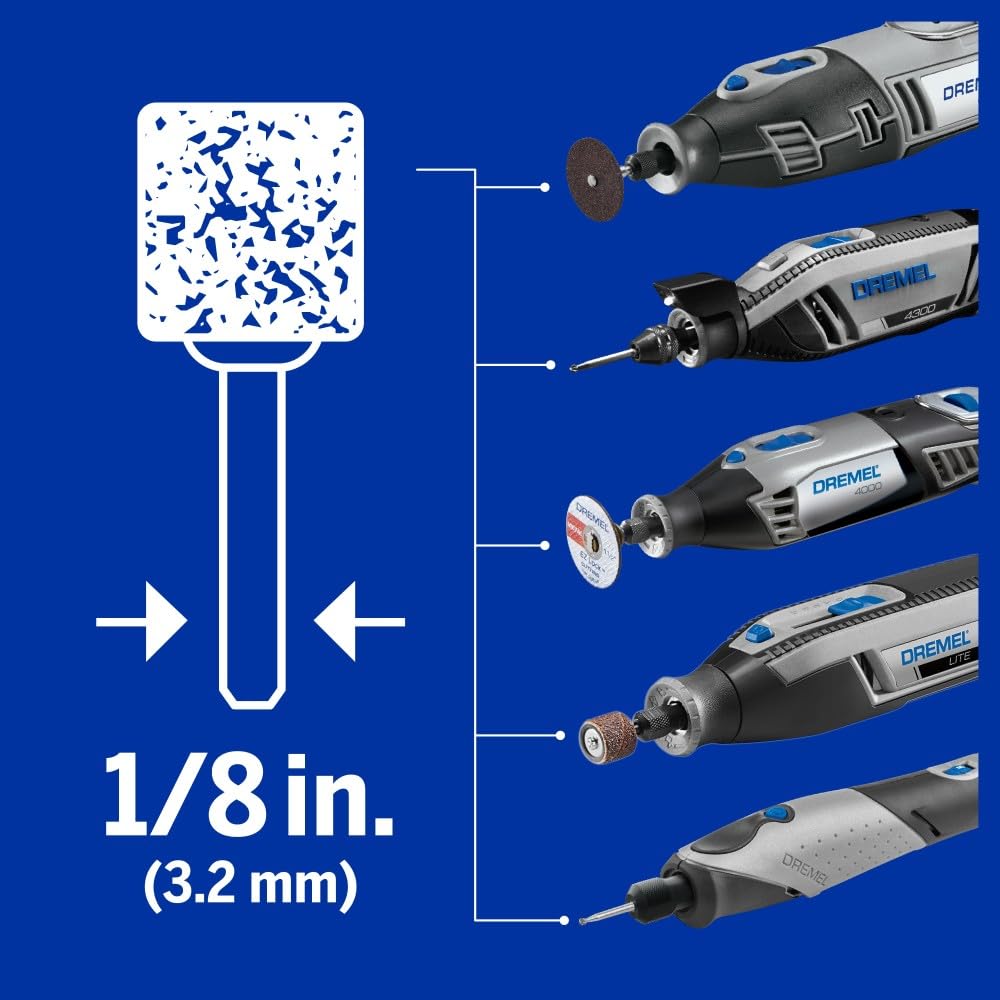 Dremel 729-01 11-Piece Carving & Engraving Micro Kit | Engraving Bits & Diamond Wheel Points