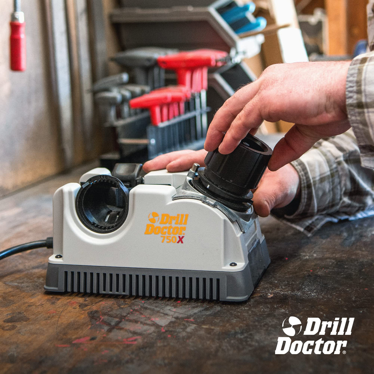 Drill Doctor DD750X Electric Drill Bit Sharpener – 3/32 to 3/4 Inch, High-Speed, Portable