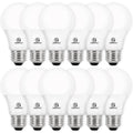 E Energetic Lighting Dimmable LED Bulbs – 60W Equivalent, 8W, 4000K, E26, ETL Listed, 12-Pack