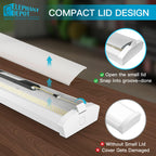 ELEPHANT DEPOT 4FT LED Wraparound Light – 4-Pack, 5500 lm, 5CCT, 0-10V Dimming, 120-277V