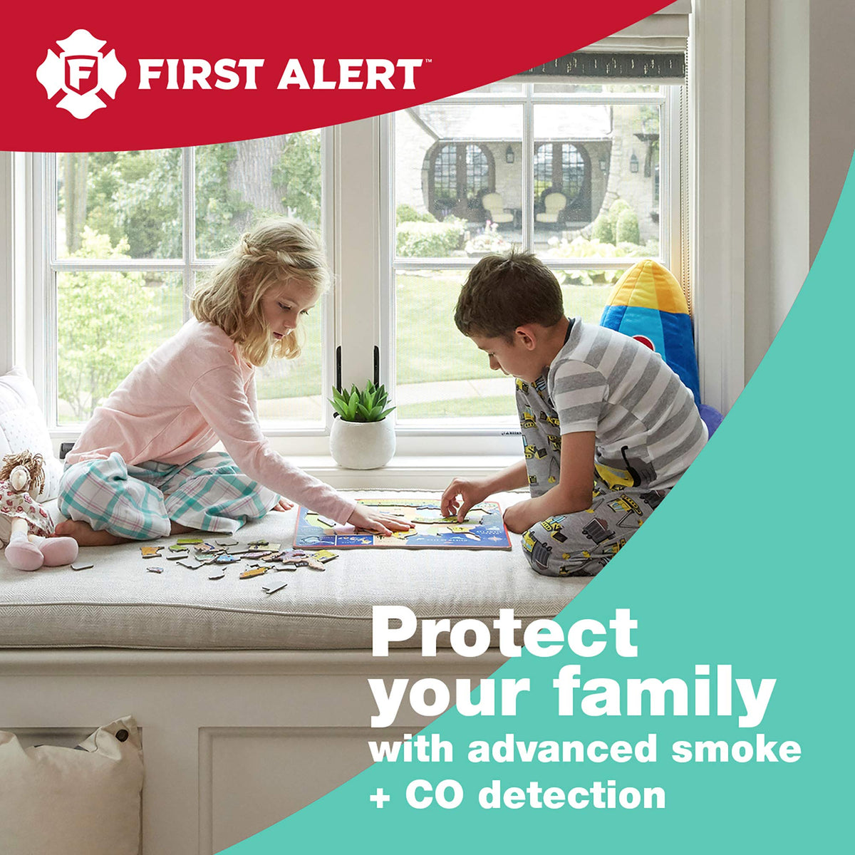 First Alert BRK SC9120B-6 Hardwired Smoke & CO Detector with Battery Backup – 6-Pack