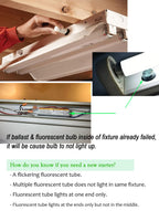 Flyercatch 18-Inch F15T8/WW Warm White Fluorescent Bulb | 15W Replacement for Kitchen & Bath