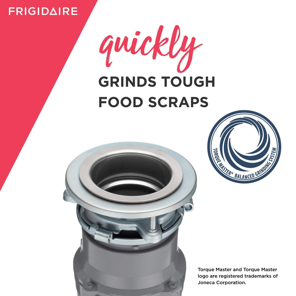 Frigidaire FF05DISPC1 1/2 HP Corded Garbage Disposal – Quiet, Efficient Kitchen Waste Solution