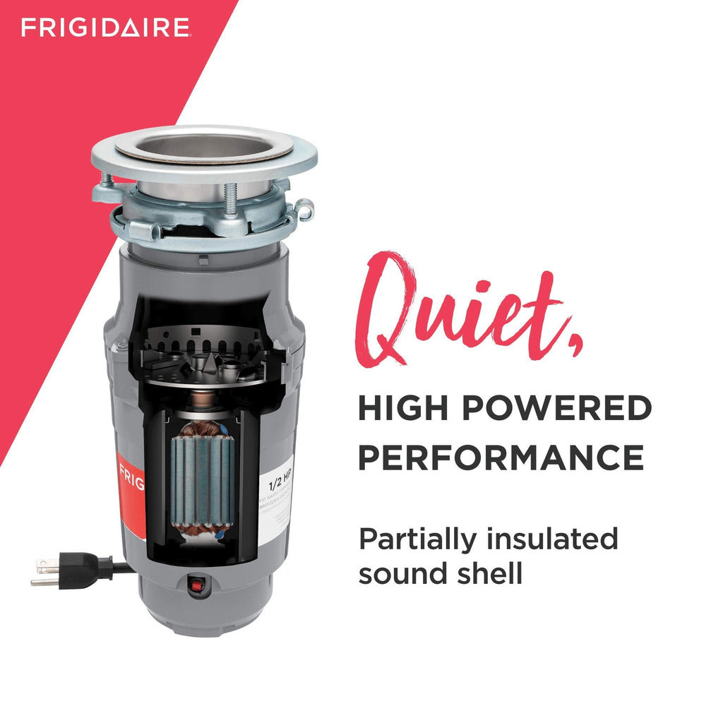 Frigidaire FF05DISPC1 1/2 HP Corded Garbage Disposal – Quiet, Efficient Kitchen Waste Solution