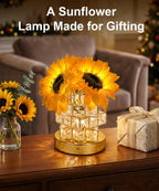 Fussion Sunflower Lamp - Cordless Night Light with 3 Color Temperatures