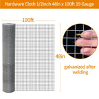 Gartist 19GA Half-Inch Hardware Cloth 48x100' – Galvanized After Welding