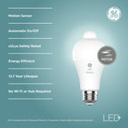 GE LED+ Motion Sensor Light Bulbs A21 12W Daylight 2 Pack – Outdoor Security Lights