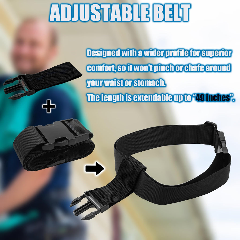 Generic Window Cleaning Holster with Belt, Quick-Connect Leg Strap, Removable Side Bucket – Multi-Tool Waist Kit