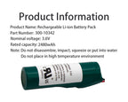 Gikysuiz 3.6V 2480mAh Replacement Battery for Honeywell PROSIXC2W (300-10342)