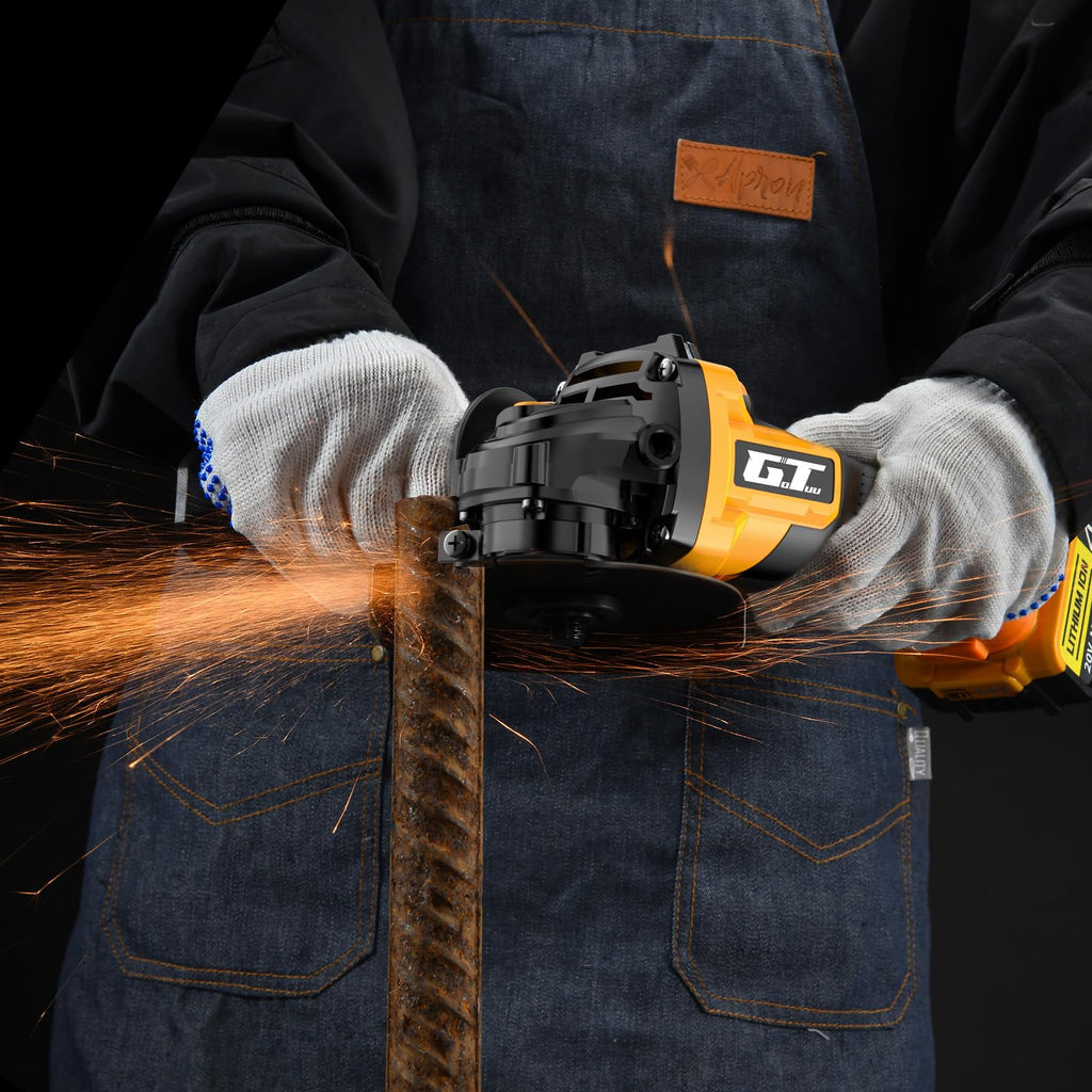 GOTUU Cordless Angle Grinder for DEWALT 20V MAX Battery – 4-1/2in Brushless Cut Off Tool, Safe Paddle Switch, 3-Speed