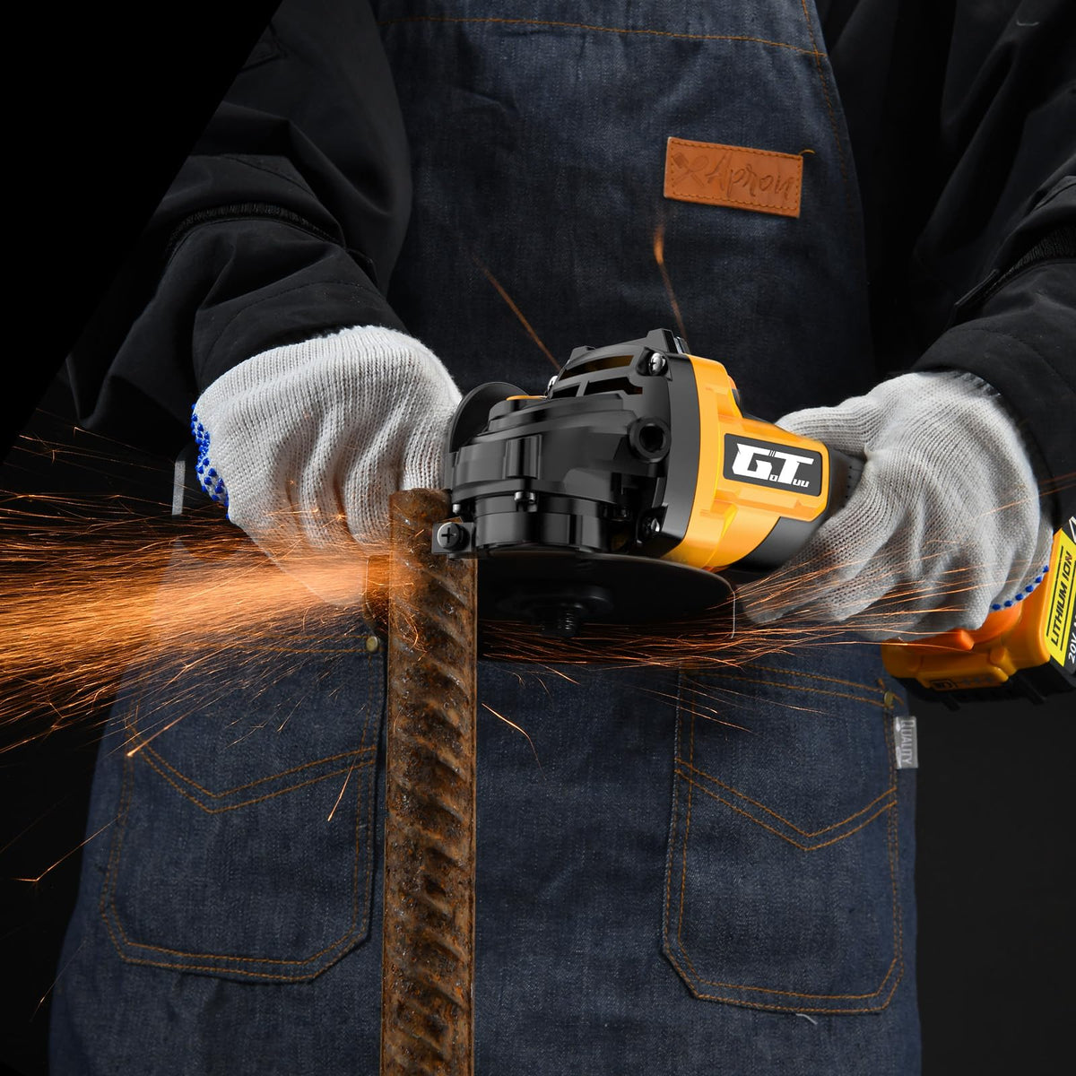GOTUU Cordless Angle Grinder for DEWALT 20V MAX Battery – 4-1/2in Brushless Cut Off Tool, Safe Paddle Switch, 3-Speed
