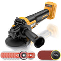GOTUU Cordless Angle Grinder for DEWALT 20V MAX Battery – 4-1/2in Brushless Cut Off Tool, Safe Paddle Switch, 3-Speed