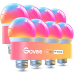Govee LED Smart Light Bulbs (8 Pack) 1000LM RGBWW — Wi-Fi & Bluetooth, Alexa/Google Assistant Compatible