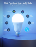 Govee LED Smart Light Bulbs (8 Pack) 1000LM RGBWW — Wi-Fi & Bluetooth, Alexa/Google Assistant Compatible