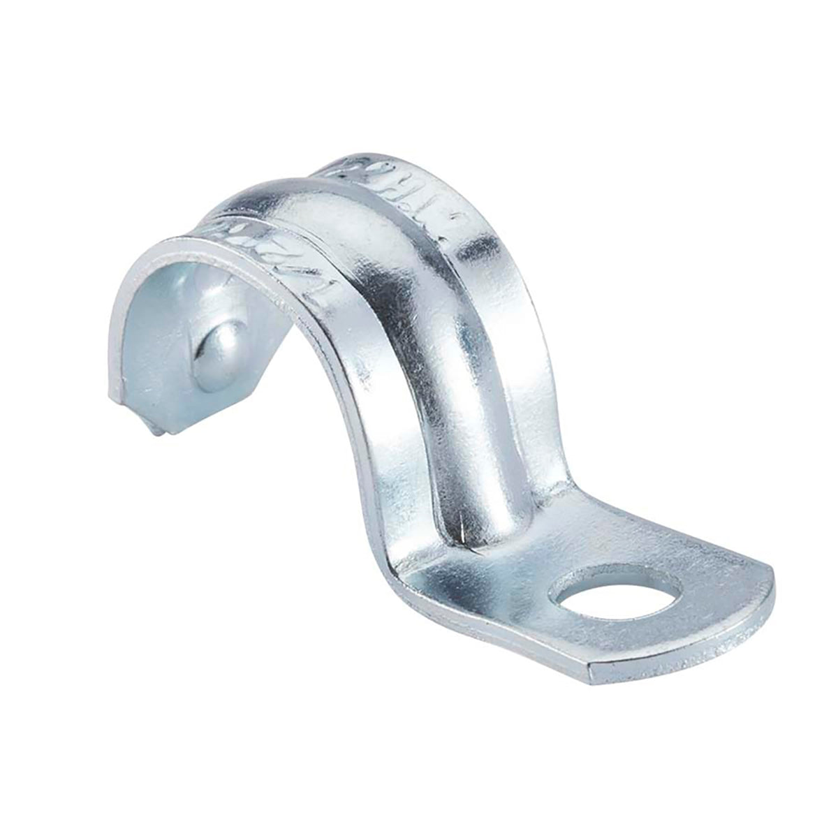 Halex 3/4 in EMT Strap – 1-Hole, UL Listed, Zinc-Plated Steel, 100-Pack