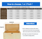 HBL' 2 Pack Soft-Close Lid Hinges for Toy Boxes, Cedar Chests & Benches