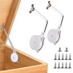 HBL' 2 Pack Soft-Close Lid Hinges for Toy Boxes, Cedar Chests & Benches