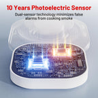 Hilmon 6-Pack Battery-Operated Photoelectric Smoke Alarm with Test Button