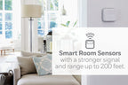 Honeywell Home T9 WiFi Smart Thermostat with 1 Smart Room Sensor – White