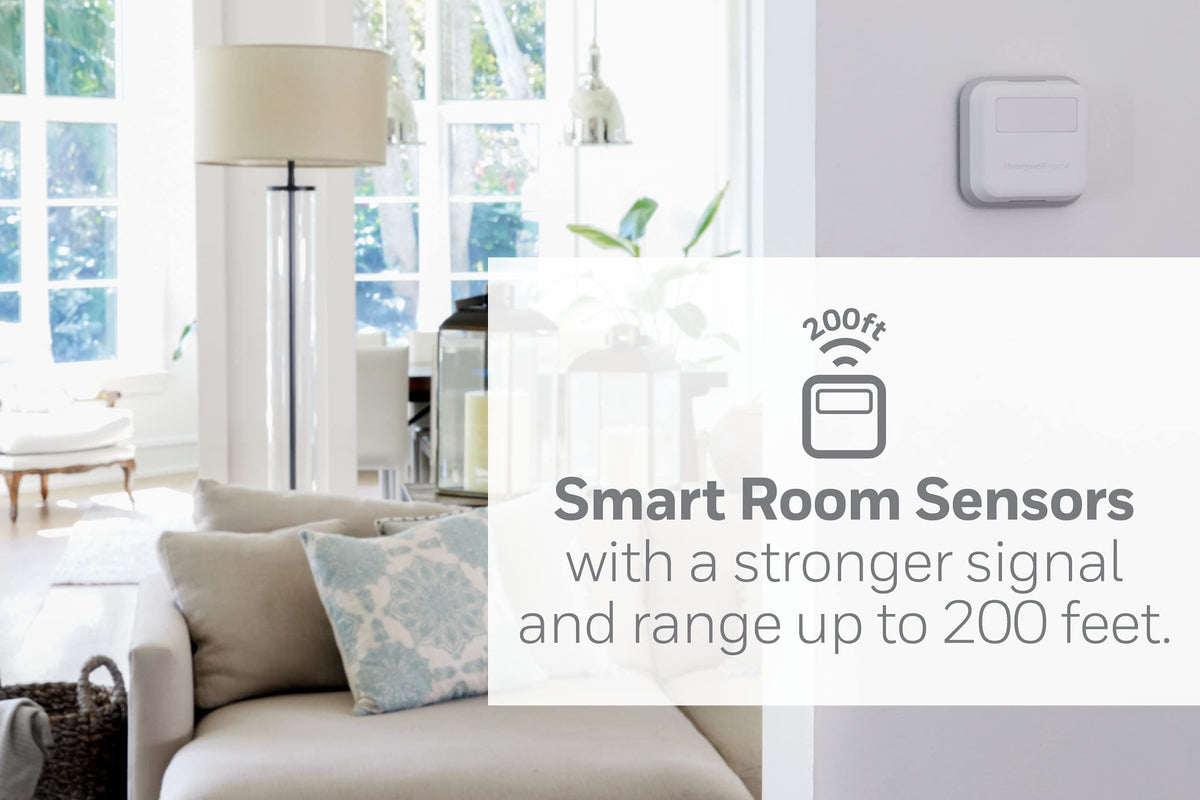 Honeywell Home T9 WiFi Smart Thermostat with 1 Smart Room Sensor – White