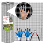 HOPERAN Hardware Cloth 4 ft x 100 ft – 19 Gauge, Galvanized After Welding, 1/2 in Mesh for Garden & Poultry