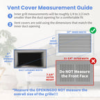 Howeall 10x6 Inch Duct Opening Vent Cover - Adjustable 2-Way Steel Register