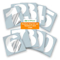 iSYFIX White Vinyl Numbers – 4-Inch Self-Adhesive Pre-Spaced Decals (2 Sets, 0–9)