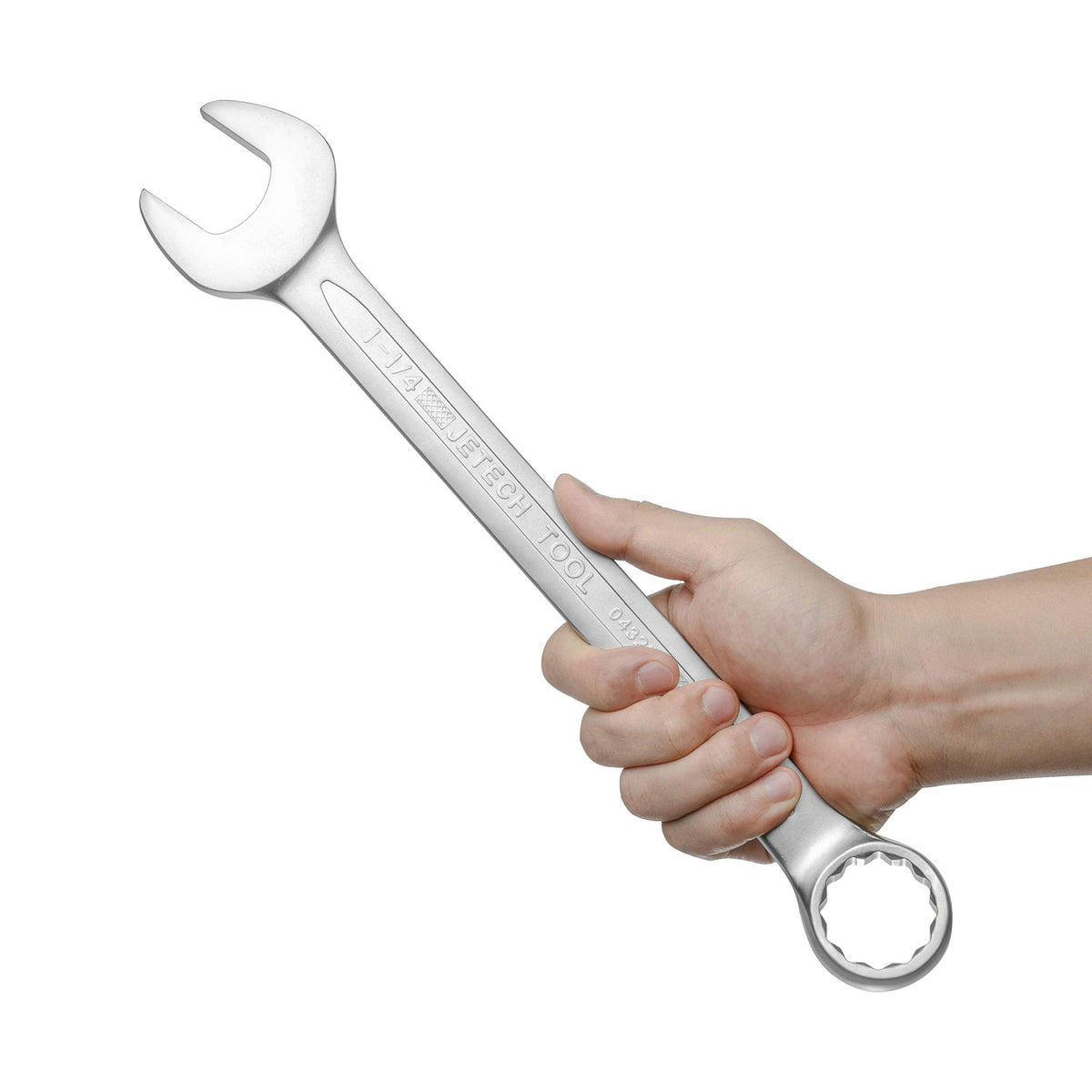 Jetech 1-1/4-Inch SAE 12-Point Combination Wrench | Chrome Vanadium, 15-Degree Offset