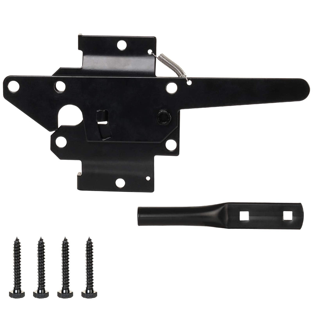 JIAHOO Post Mount Gate Latch – Heavy-Duty Self-Latching Gate Hardware for Wood/Vinyl Fences
