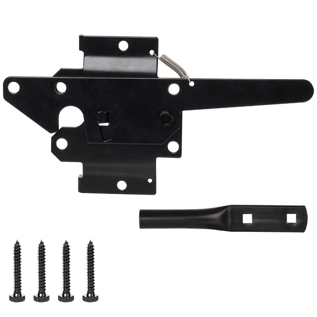 JIAHOO Post Mount Gate Latch – Heavy-Duty Self-Latching Gate Hardware for Wood/Vinyl Fences