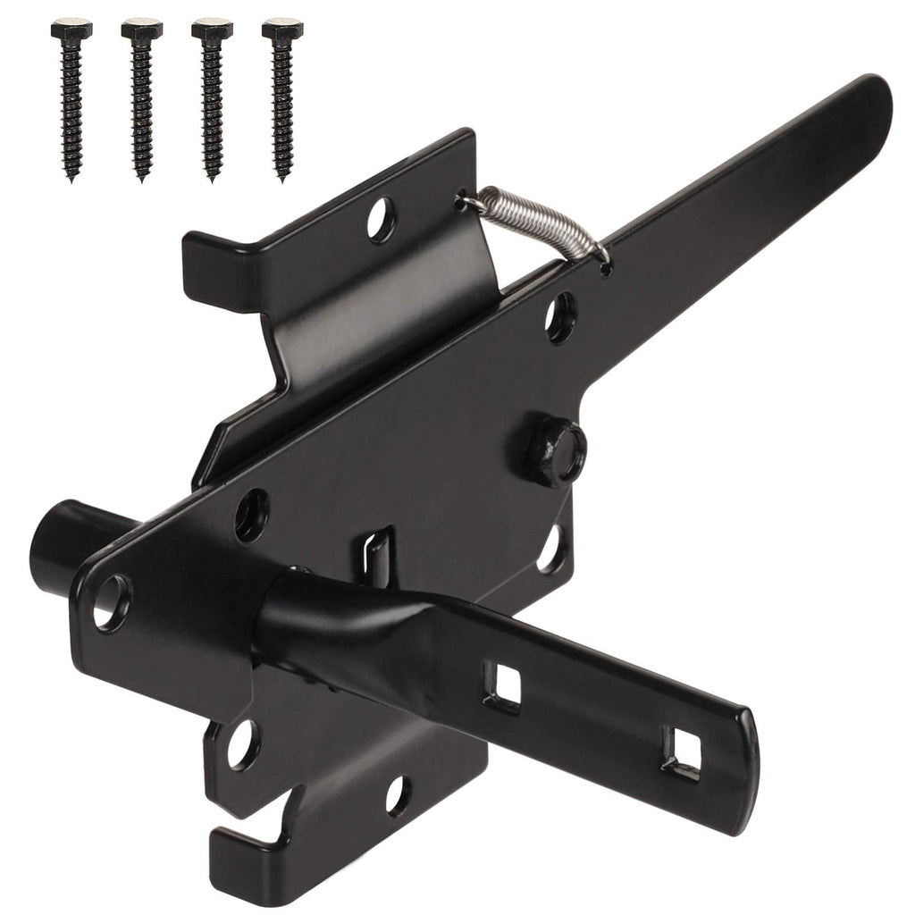 JIAHOO Post Mount Gate Latch – Heavy-Duty Self-Latching Gate Hardware for Wood/Vinyl Fences