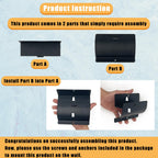 Juformin Heavy-Duty Ladder Hanger Wall Mount 2-Pack – Garage Storage Hooks for Ladders & Wheelbarrows