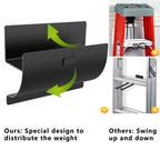 Juformin Heavy-Duty Ladder Hanger Wall Mount 2-Pack – Garage Storage Hooks for Ladders & Wheelbarrows
