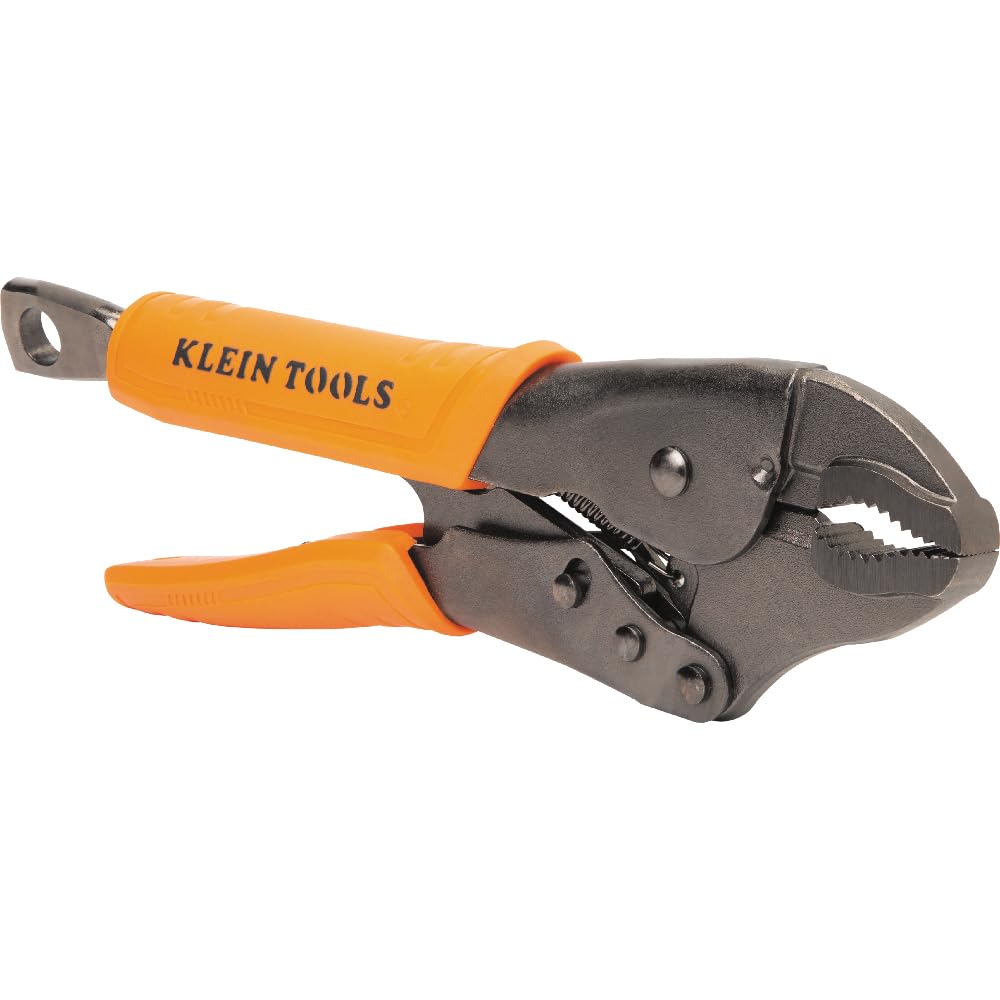 Klein Tools 38660 Locking Pliers Set — 7-Inch & 10-Inch Curved Jaw, Quick Release, High Torque