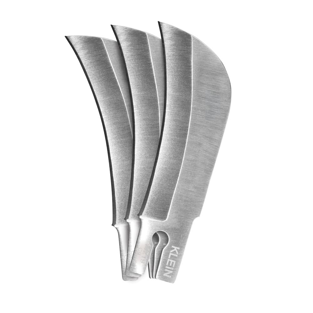 Klein Tools 44219 Replacement Hawkbill Blade for 44218 Cable Skinning Knife — 3-Pack