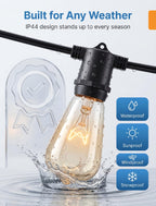 Konictom ST38 Edison Replacement Bulbs - 7W Clear Glass, C7/E12, 10 Pack